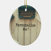 Retro Schreibmaschine des Verfasser-Schreibtischs Keramik Ornament (Rechts)