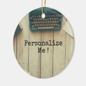 Retro Schreibmaschine des Verfasser-Schreibtischs Keramik Ornament (Links)