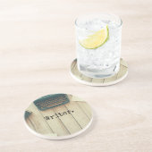 Retro Schreibmaschine des Verfasser-Schreibtischs Untersetzer (Seite)