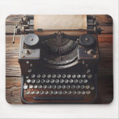 Retro-Schreibmaschine mit Papier Mousepad (Vorne)