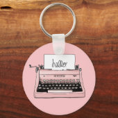Retro-Schreibmaschine Schlüsselanhänger (Vorderseite)