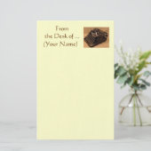 Retro Schreibmaschinen-Briefpapier - vom Briefpapier (Stehend Vorderseite)