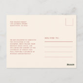 Retro-Schrift-Abschlussankündigung für die High Sc Postkarte (Rückseite)