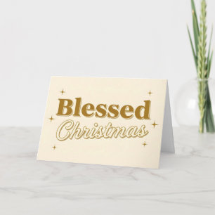 Retro Schrift Gesegnete Weihnachten
