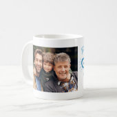 Retro-Schrift-Tasse Kaffeetasse (Vorderseite Links)