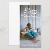 Retro Schrift Weihnachtsfoto (Vorne/Hinten)