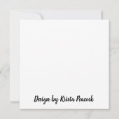 Retro Schriftart Happy Birthday Sister Colorful Karte (Rückseite)