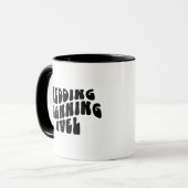 Retro Schriftart Verlobung Geschenke Hochzeitsplan Tasse (Vorderseite Links)