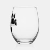 Retro Schriftart Verlobung Geschenke Hochzeitsplan Weinglas Ohne Stiel (Links)