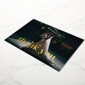 Retro Schriftart Wedding Vielen Dank Folieneinladung (Gedreht)