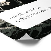 Retro Schriftart WIFI-Netzwerkkennwort QR-Code-Pos Poster (Ecke)