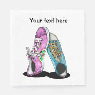 Retro Schuhe Serviette