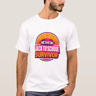 Retro-Schulbus für Überlebende des Zurück zur Schu T-Shirt