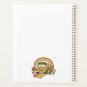 Retro-Schulbus - Personalisierter Lehrerplaner Planer (Rückseite)