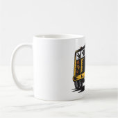 Retro-Schulbus Vintag gelb Kaffeetasse (Links)