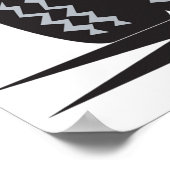 Retro-Schulbus Vintag gelb Poster (Ecke)