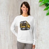 Retro-Schulbus Vintage-Gelb
