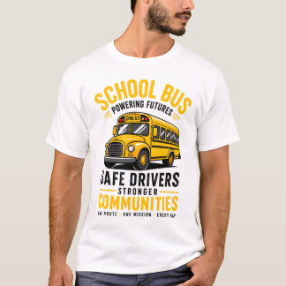 Retro-Schulbusfahrer Powering Futures T-Shirt -