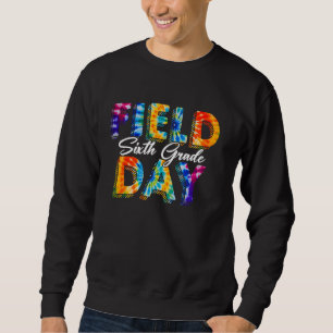 Retro-Schuljahresabschluss-Tag für die sechste Kla Sweatshirt