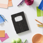 Retro-SchulNotebook | Terrazzo Monogram iPad Mini Hülle<br><div class="desc">Klassisches Schwarz-Weiß-Cover mit Ihrem Namen! Fügen Sie diesem Design Ihre benutzerdefinierte Formulierung hinzu, indem Sie die Felder "Diese Designvorlage bearbeiten" auf der rechten Seite des Elements verwenden, oder klicken Sie auf die blaue Schaltfläche "Anpassen", um den Text anzuordnen, die Schriftart und Farben zu ändern und um diesem Design zusätzliche Informationen...</div>