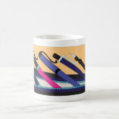Retro-Schultüten-Bleistiftetui-Design Kaffeetasse (Mittel)
