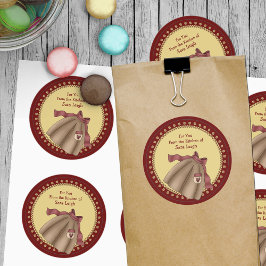 Retro-Schürze Küchenaufkleber Runder Aufkleber