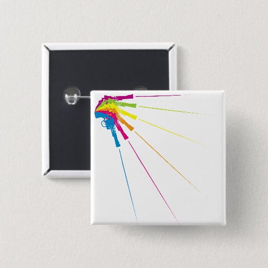 Retro Schuss-Knopf Button (Vorne & Hinten)