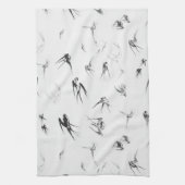 Retro Schwalben-Vogel-Natur-Tier Geschirrtuch (Vertikal)