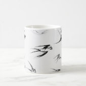 Retro Schwalben-Vogel-Natur-Tier Kaffeetasse (Mittel)