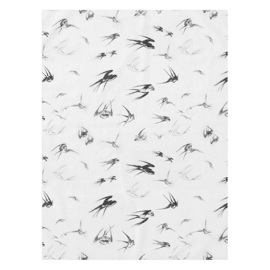 Retro Schwalben-Vogel-Natur-Tier Tischdecke (Vorderseite)