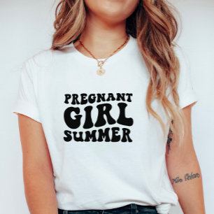 Retro Schwangere Sommer; Schwangerschaft Sommer T-Shirt
