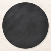 Retro-Schwarz-Karton-Textur Runder Pappuntersetzer (Vorderseite)
