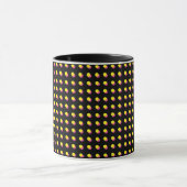 Retro-Schwarz-Neon-Dots-Muster der 80er/90er Jahre Tasse (Zentrum)