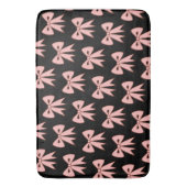 Retro Schwarz Rosa Bögen Badezimmer Teppich Badematte (Vorderseite Vertikal)