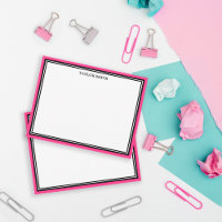 Retro-Schwarz-Rosa-Grenzen Fügen Sie Ihren Namen h