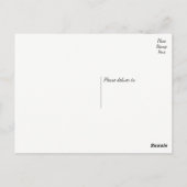 Retro Schwarz und Weiß Vielen Dank Red Liebe Herze Postkarte (Rückseite)