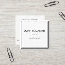 Retro Schwarz-weiß Beruflich Elegante Minimalistis