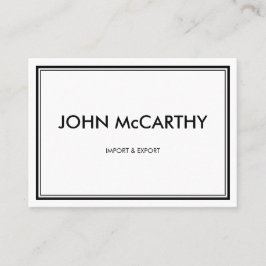 Retro Schwarz-weiß Beruflich Elegante Minimalistis Visitenkarte