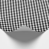 Retro-Schwarz-Weiß-Karton Geschenkpapier (Ecke)