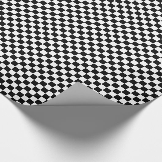 Retro-Schwarz-Weiß-Karton Geschenkpapier (Ecke)