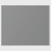 Retro-Schwarz-Weiß-Karton Geschenkpapier (Flach)