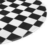 Retro-Schwarz-Weiß-Karton Schneidebrett (Ecke)