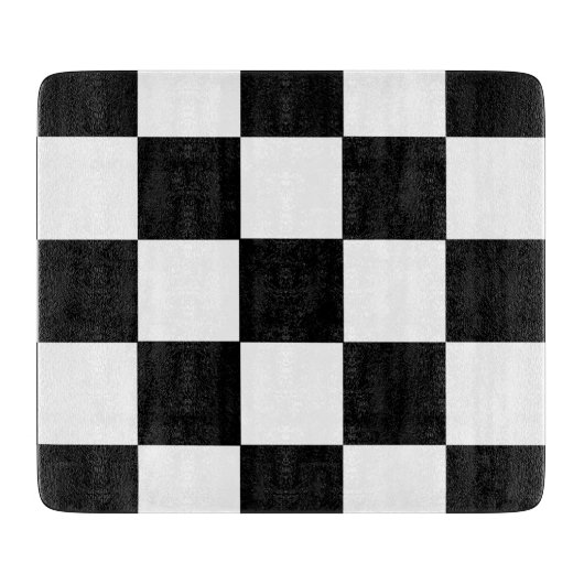 Retro-Schwarz-Weiß-Karton Schneidebrett (Vorderseite)