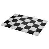 Retro-Schwarz-Weiß-Karton Schneidebrett (Ecke)