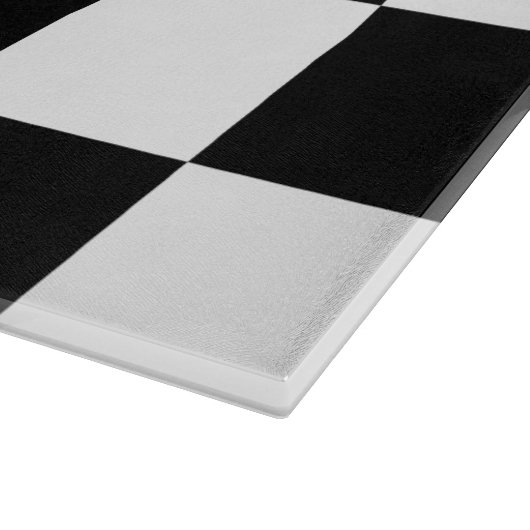 Retro-Schwarz-Weiß-Karton Schneidebrett (Ecke)