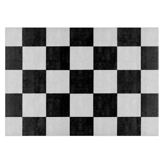 Retro-Schwarz-Weiß-Karton Schneidebrett (Vorderseite)