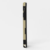 Retro Schwarz-Weiß-Muster Nahtlose Kunst Case-Mate iPhone Hülle (Hinten/Links)