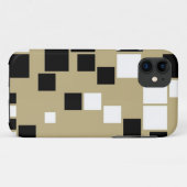 Retro Schwarz-Weiß-Muster Nahtlose Kunst Case-Mate iPhone Hülle (Rückseite (Horizontal))