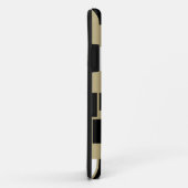 Retro Schwarz-Weiß-Muster Nahtlose Kunst Case-Mate iPhone Hülle (Hinten/Rechts)