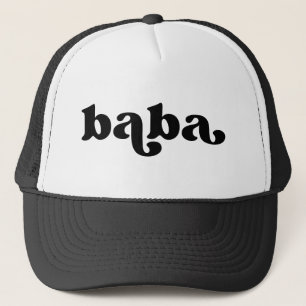 Retro Schwarz-Weiß Oma Japanische Baba Truckerkappe
